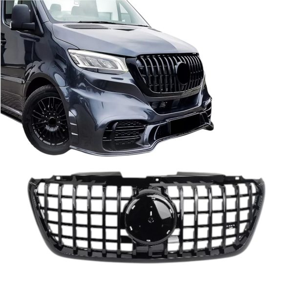 Griglia GT adatta per Mercedes sprinter w907 2019+ Nero