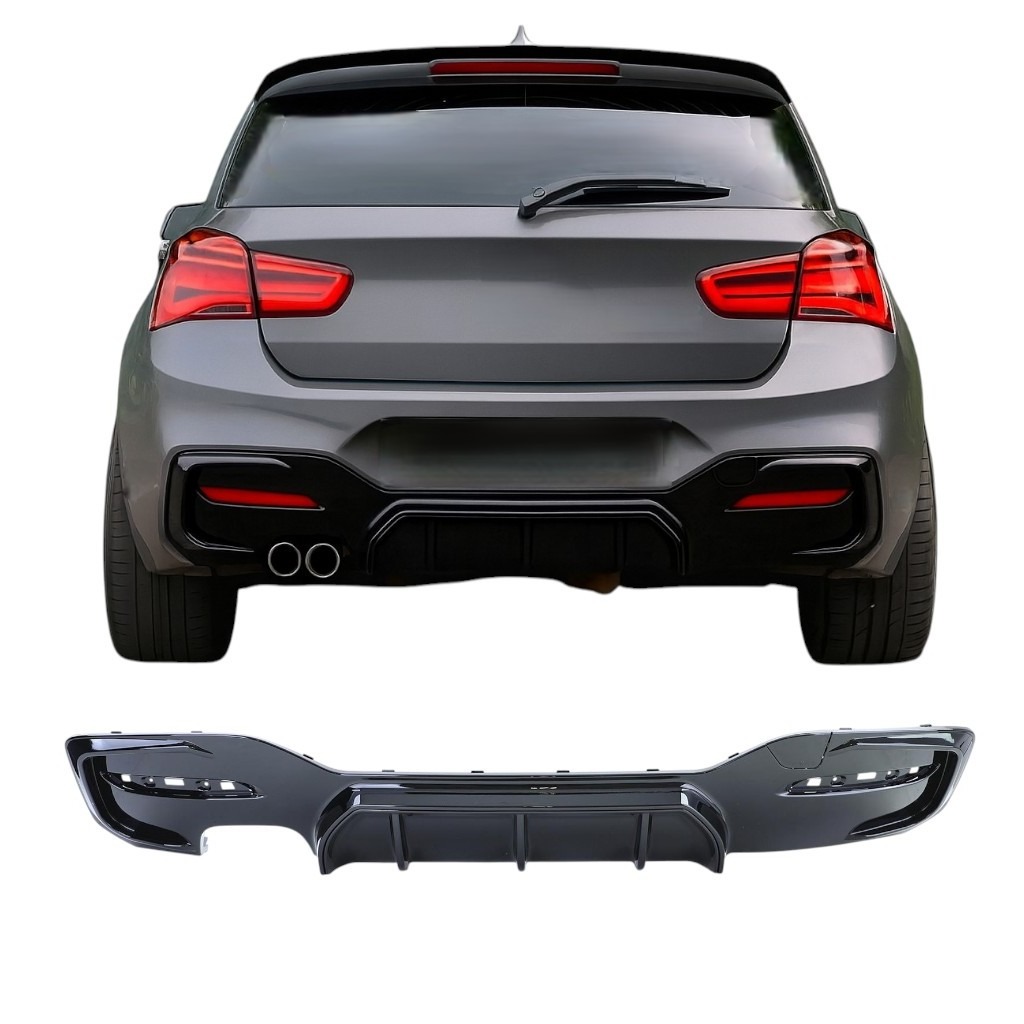 Diffuser Geschikt Voor BMW 1 Serie F20 F21 LCI Vanaf 20152019 Glanzend Zwart Achterbumper Diffuser