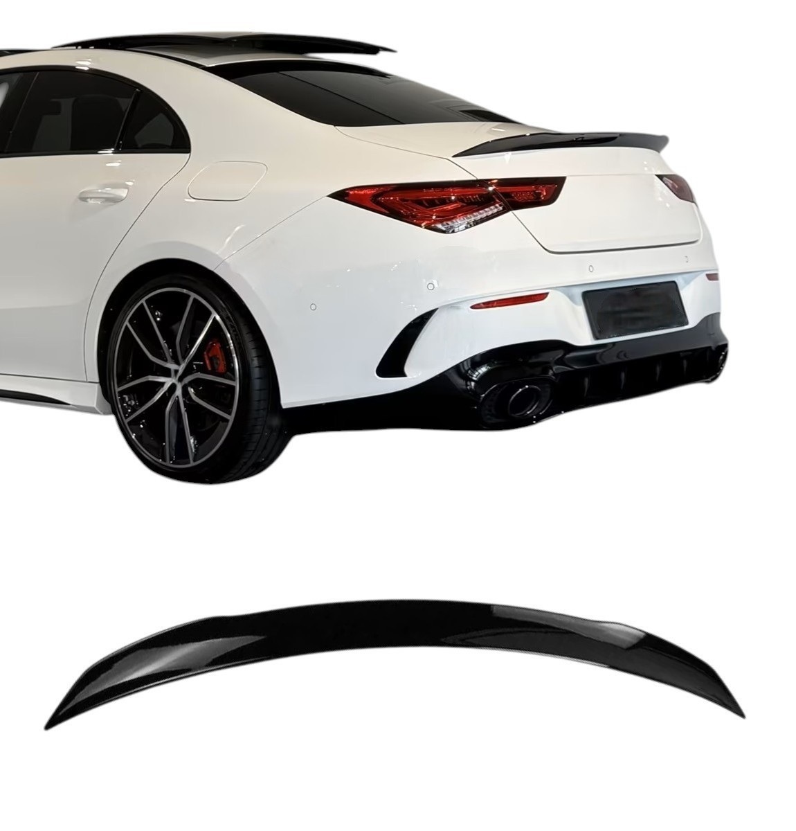 kofferbak spoiler mercedes cla c118 hoogglans