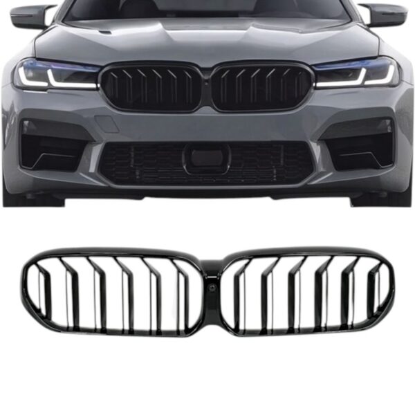 Grill Nieren Hoogglans Zwart – Geschikt voor BMW 5-Serie G30/G31 Facelift 2020-2023