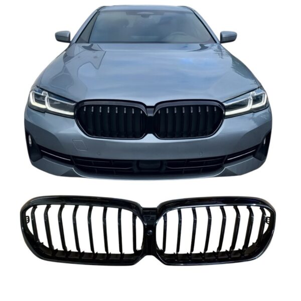 Grill nieren geschikt voor BMW G30 G31 facelift glanzend zwart  2020-2023