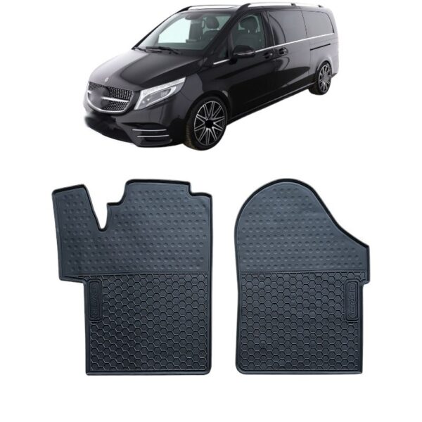 Rubberen vloermatten Mercedes V-Klasse W447 zwart