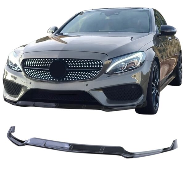 Frontlip spoilerlip geschikt voor Mercedes C-Klasse W205  2014–2018