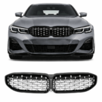 BMW G20 G21 diamond nierengrill glanzend zwart pre-facelift