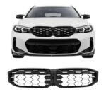 nieren grill BMW G20 G21 LCI diamant design glans zwart